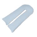 Big C U Shaped Maternity Pregnancy Full Body Support Pillow with Sky Blue Cover – Made in Britain - Super Soft Supportive Cushion with Super Bounce Hollowfibre Filling for Full Body Support