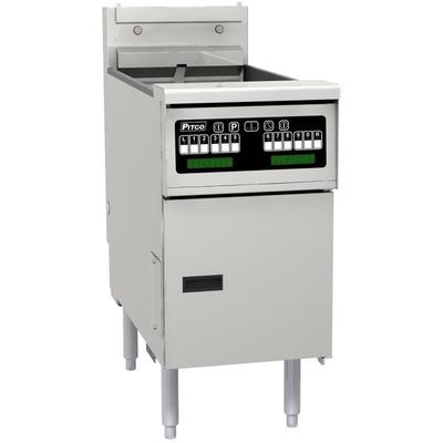 Pitco® SE14R-VS7 40-50 lb. Solstice Electric Floor Fryer with 7" Touchscreen Controls - 208V, 1 Phase, 22kW