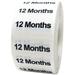 InStockLabels Clear Baby Toddler Child Clothing Size Strip Labels 1.25 Inch x 5 Inch 125 Labels per Roll 12 Months