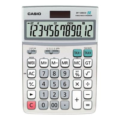 CASIO Tischrechner »DF-120eco« grau, 17.5x3.6x12.2 cm