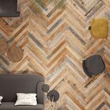 Merola Tile Melvin 3" x 27" Porcelain Wood Look Subway Wall & Floor Tile Porcelain in Brown | 26.5 H x 2.88 W x 0.4 D in | Wayfair WFFPEMELC