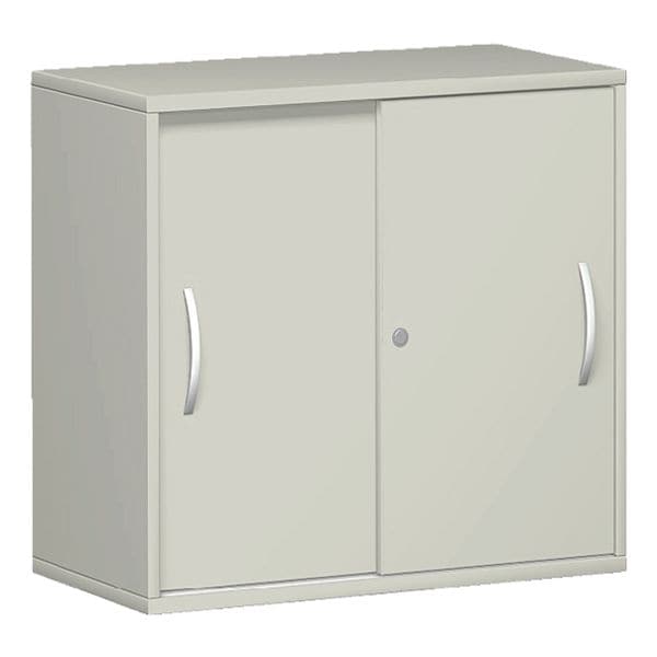 Geramöbel Schiebetürenschrank »New York« 2 OH 80 cm grau, 80x72x42.5 cm Image