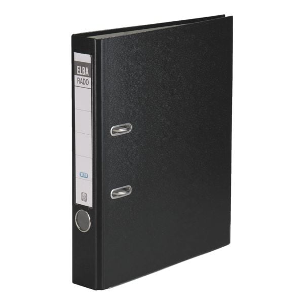 Elba Ordner »rado brillant« 1000226 schmal schwarz, 5x31.8x28.5 cm Image