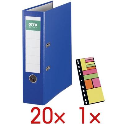 OTTO Office 20 Ordner »Exclusive I« inkl. 1 Packung Haftstreifen »Universal« blau, 8x32x28.5 cm Image