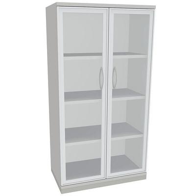 fm Büromöbel Aktenschrank »Sidney« 4 OH klare Acrylglastüren grau, 80x151.7x44.2 cm Image