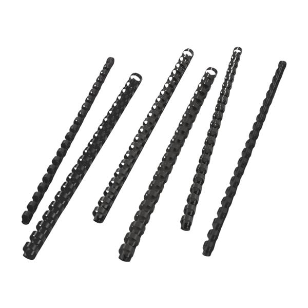 GBC Plastikbinderücken Ø 12 mm schwarz Image