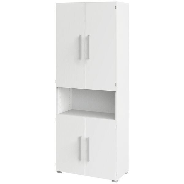 röhr Aktenschrank »Objekt Plus« 6 OH breit 1 offenes Fach weiß, 80x218.5x41.9 cm