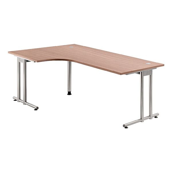 HAMMERBACHER Winkelschreibtisch »Flexiline II« 200 cm 90° Winkel braun, 200x72x120 cm