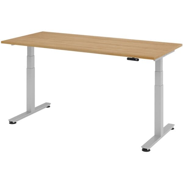 HAMMERBACHER Schreibtisch »Upper Desk« 180 cm breit und elektrisch höhenverstellbar bis 128,5 braun, 180x127x80 cm