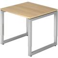 Schreibtisch »R-Line« 80 cm braun, HAMMERBACHER, 80x85x80 cm