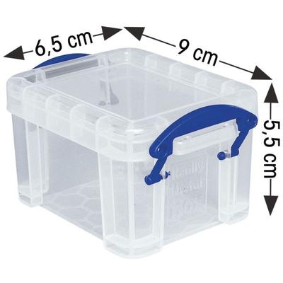 Ablagebox 0,14 Liter transparent, Really Useful Box, 9x5.5x6.5 cm