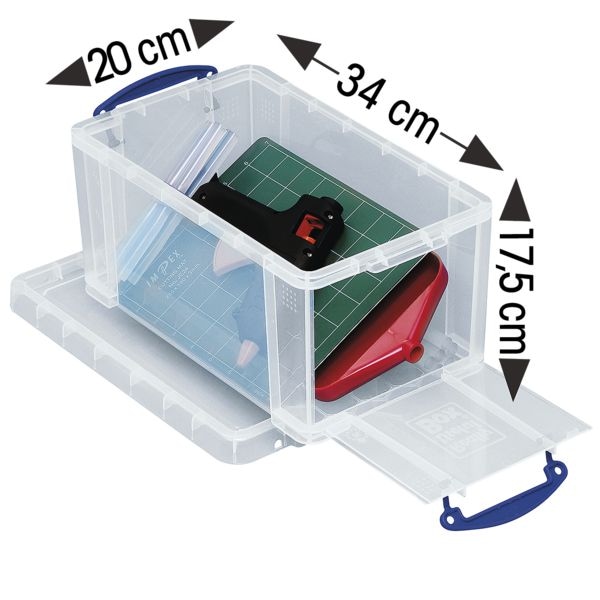 Really Useful Box Ablagebox 8 Liter transparent, 34x17.5x20 cm Image