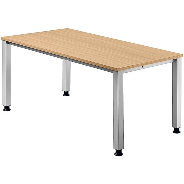 HAMMERBACHER Schreibtisch »Q-Line« 180 cm braun, 180x76x80 cm