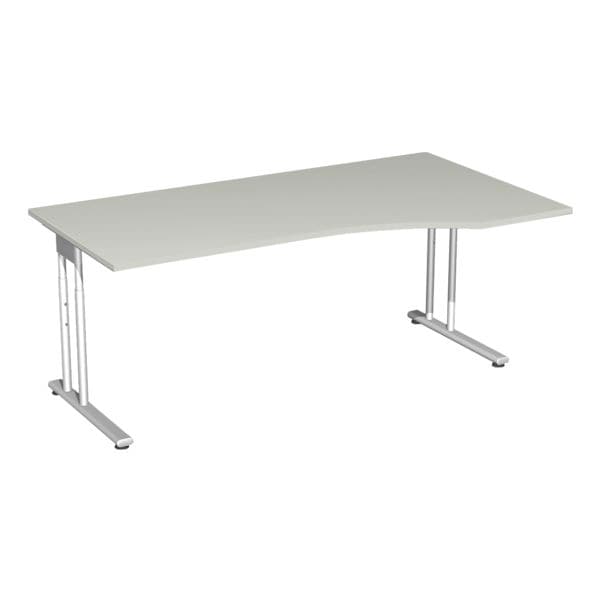 Geramöbel PC-Arbeitstisch »Lissabon« 180 cm rechts breiter grau, 180x72x100 cm