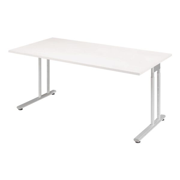 Geramöbel Schreibtisch »Lissabon« 180 cm grau, 180x72x80 cm