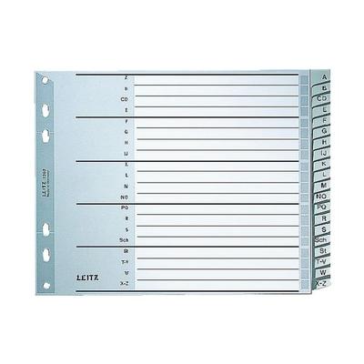 Leitz Kunststoffregister »1262« A-Z halb A4 grau, 23.8 cm
