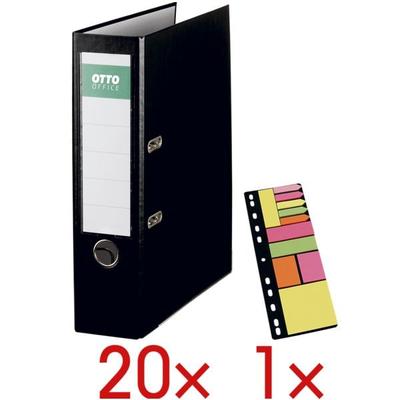 OTTO Office 20 Ordner »Exclusive I« inkl. 1 Packung Haftstreifen »Universal« schwarz, 8x32x28.5 cm Image