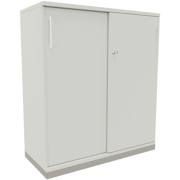 fm Büromöbel Schiebetürenschrank »Oldenburg« 3 OH 100 cm grau, 100x113.3x44.2 cm