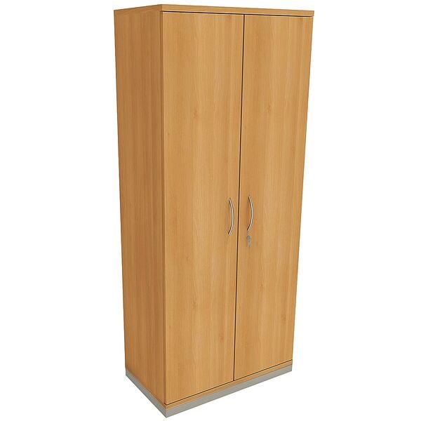 fm Büromöbel Aktenschrank abschließbar für 5 Ordnerhöhen Breite 80 cm »Sidney« braun, 80x186.9x44.2 cm