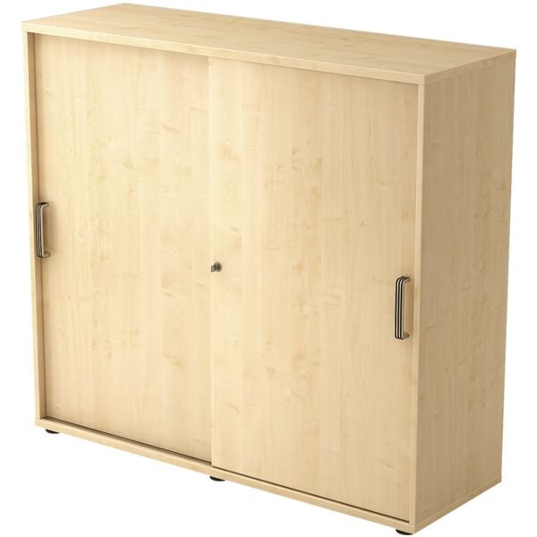 OTTO Office Premium Schiebetürenschrank »OTTO Office Line IV« 3 OH braun, 120x110x40 cm