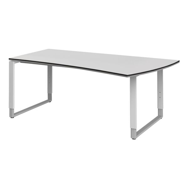 röhr Freiform-Schreibtisch rechts »Objekt Plus« 180 cm (rechts breiter) weiß, 180x82x80 cm