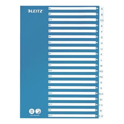 Kunststoffregister »1253« A-Z A4 weiß, Leitz, 22.5x29.7 cm