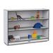 Jonti-Craft Rainbow Accents® 3 Compartment Shelving Unit w/ Casters Wood in Blue | 35.5 H x 48 W x 15 D in | Wayfair 26932JCWW112