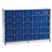 Jonti-Craft Rainbow Accents® 25 Compartment Cubby w/ Casters Wood in Blue | 35.5 H x 48 W x 15 D in | Wayfair 0425JCWW005