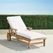 Cassara Chaise Lounge with Cushions in Natural Finish - Rain Sailcloth Cobalt, Standard - Frontgate