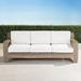 St. Kitts Sofa in Weathered Teak with Cushions - Cobalt, Standard - Frontgate