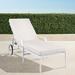 Grayson Chaise Lounge with Cushions in White Finish - Rain Brick, Standard - Frontgate