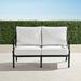 Carlisle Loveseat with Cushions in Onyx Finish - Sailcloth Sailor, Standard - Frontgate