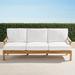 Cassara Sofa with Cushions in Natural Finish - Coral/Red - Frontgate