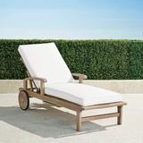 Cassara Chaise Lounge with Cushions in Weathered Finish - Sailcloth Aruba, Standard - Frontgate