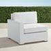 Palermo Left-facing Chair with Cushions in White Finish - Solid, Special Order, Linen Flax - Frontgate