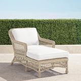 Hampton Chaise in Ivory Finish - Resort Stripe Air Blue - Frontgate