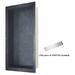 Dawn USA Shower Niche w/ Support Plate Metal in Black/Gray | 32 H x 14 W x 3.88 D in | Wayfair NI321403