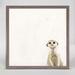 Oopsy Daisy Baby Meerkat Mini Canvas Framed Art Fabric | 6.625 H x 6.625 W x 1.25 D in | Wayfair NB52619