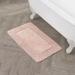 Laura Ashley Ruffle 100% Cotton Bath Rugs Cotton Blend in Pink/White/Brown | 1.25 H x 20 W in | Wayfair LAYMB006465