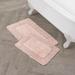 Laura Ashley Ruffle 100% Cotton 2 Pieces Bath Rugs Cotton Blend | 0.5 H x 20 W in | Wayfair LAYMB006471