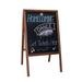 Flipside Products Stained Hardwood Marquee Double Sided Board Easel Wood in Brown | 20 W x 2 D in | Wayfair 311221