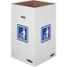 Fellowes Mfg. Co. Trash Can in Blue/White | 30.37 H x 18.37 W x 18.37 D in | Wayfair 7320101