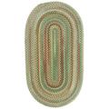 Green/White 60 x 0.5 in Indoor Area Rug - Loon Peak® Kenji Handmade Braided Wool Rug Nylon/Wool | 60 W x 0.5 D in | Wayfair LNPK4062 37147244