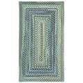 Blue 84 x 0.5 in Area Rug - August Grove® Florence Geometric Handmade Braided Light Area Rug Nylon/Wool | 84 W x 0.5 D in | Wayfair