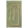 Green/White 136 x 0.5 in Indoor Area Rug - Loon Peak® Kenji Handmade Braided Wool Rug Nylon/Wool | 136 W x 0.5 D in | Wayfair LNPK4062 37147286