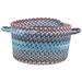 August Grove® Phoebe Fabric Basket Fabric in Blue | 7.5 H x 12 W x 12 D in | Wayfair AGGR1892 37149324