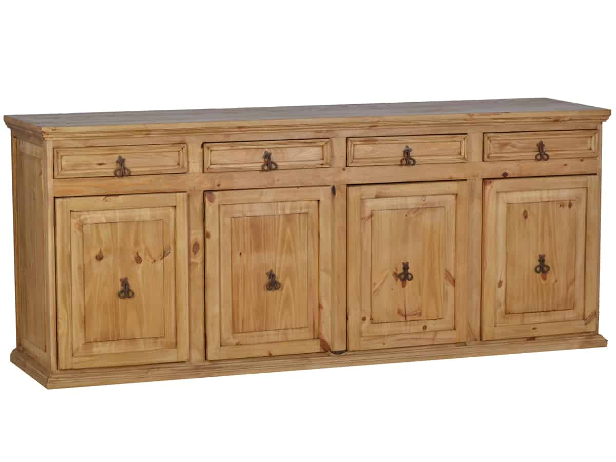 MiaMöbel Mexico Sideboard Massivholz Pinie Landhaus Mexiko Möbel Mexikanisch
