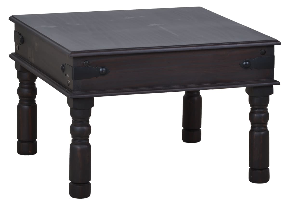 MiaMöbel Couchtisch Colombo 60x60cm Massivholz Pinie Kolonialstil Indien Indisch