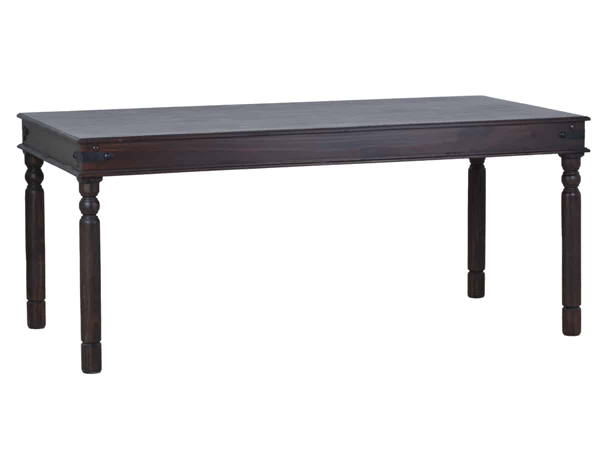 MiaMöbel Esstisch Colombo 90x90cm Massivholz Pinie Kolonialstil Indien Indisch