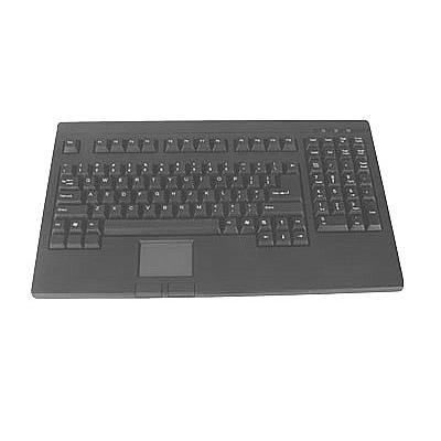 Solidtek KB-730BU POS Keyboard with Touch Pad - Black